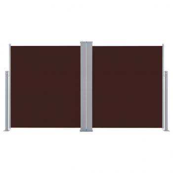 Ausziehbare Seitenmarkise Braun 140 x 600 cm