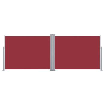 Ausziehbare Seitenmarkise Rot 100 x 1000 cm