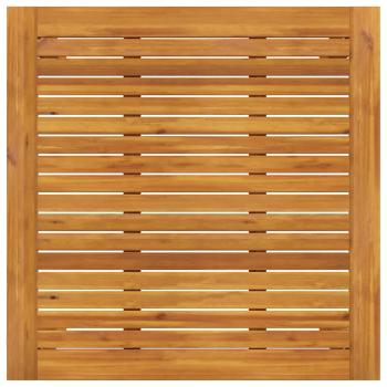 Gartentisch 85x85x74 cm Massivholz Akazie