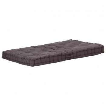 ARDEBO.de - Palettenkissen Baumwolle 120×80×10 cm Anthrazit