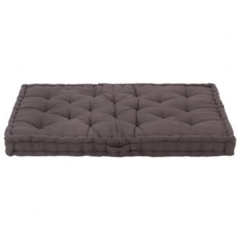 Palettenkissen Baumwolle 120×80×10 cm Anthrazit