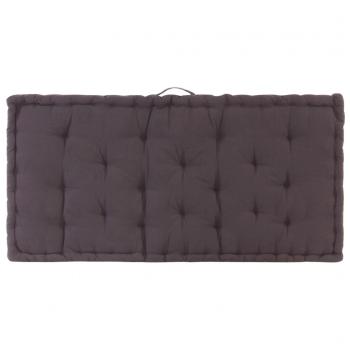 Palettenkissen Baumwolle 120×80×10 cm Anthrazit
