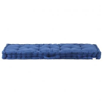 Palettenkissen Baumwolle 120×40×7 cm Hellblau