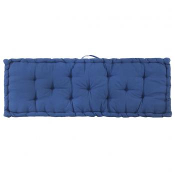Palettenkissen Baumwolle 120×40×7 cm Hellblau