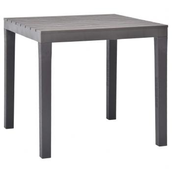 ARDEBO.de - Gartentisch Moccafarben 78 x 78 x 72 cm Kunststoff