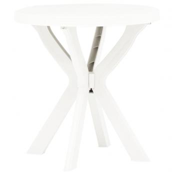 ARDEBO.de - Bistrotisch Weiß Ø70 cm Kunststoff
