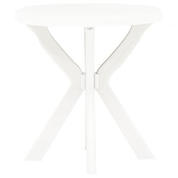 Bistrotisch Weiß Ø70 cm Kunststoff