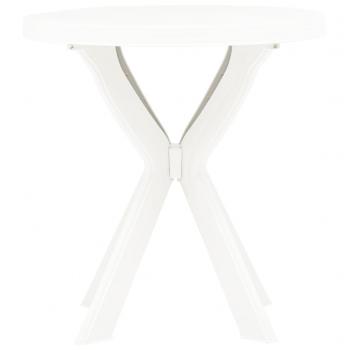 Bistrotisch Weiß Ø70 cm Kunststoff