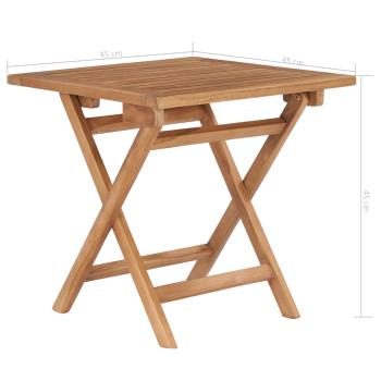 Gartentisch Klappbar 45x45x45 cm Massivholz Teak