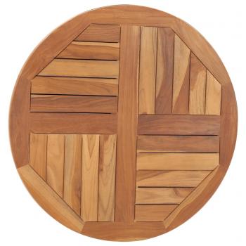 Tischplatte Massivholz Teak Rund 2,5 cm 70 cm