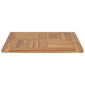 Tischplatte Massivholz Teak 60×60×2,5 cm