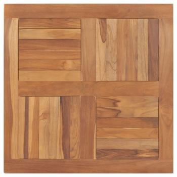 ARDEBO.de - Tischplatte Massivholz Teak Quadratisch 80×80×2,5 cm