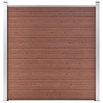 ARDEBO.de - Gartenzaun WPC 180×186 cm Braun
