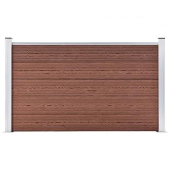ARDEBO.de - Gartenzaun WPC 180×105 cm Braun