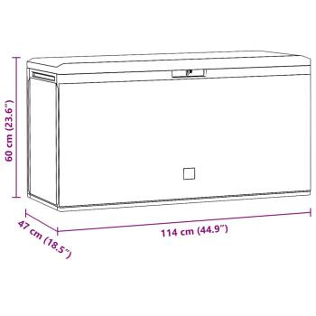 Gartenbox Braun 114x47x60 cm