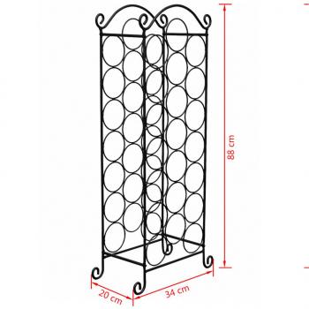 Flaschenregal für 21 Flaschen Metall 