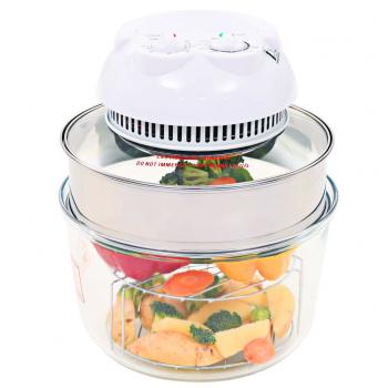 Halogen-Konvektionsofen mit Erweiterungsring 800 W 10 L