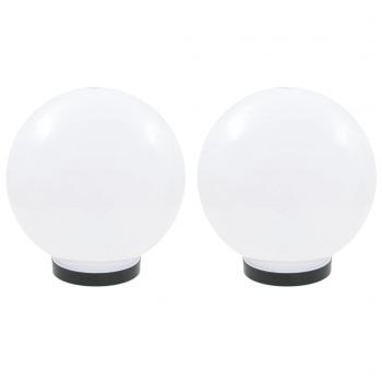 LED-Gartenleuchten 2 Stk. Kugelförmig 25 cm PMMA