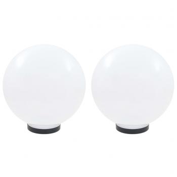 LED-Gartenleuchten 2 Stk. Kugelförmig 30 cm PMMA