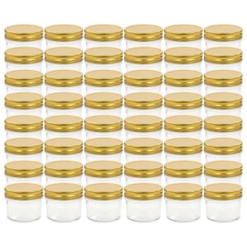 Marmeladengläser mit goldenem Deckel 48 Stk. 110 ml