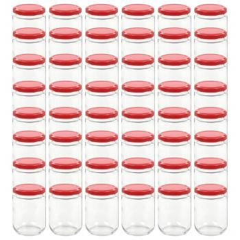 Marmeladengläser mit Rotem Deckel 48 Stk. 230 ml