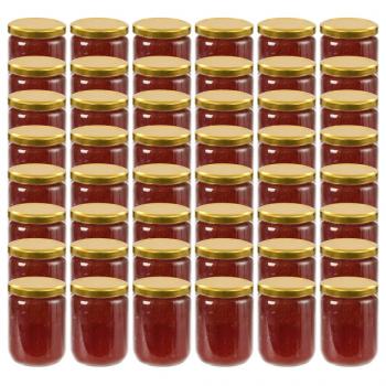 ARDEBO.de - Marmeladengläser mit Goldenem Deckel 48 Stk. 230 ml