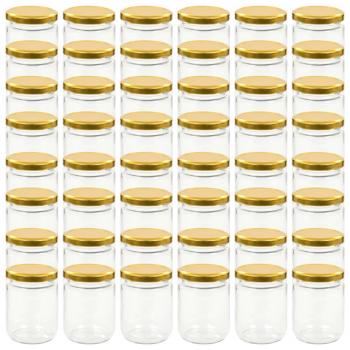 Marmeladengläser mit Goldenem Deckel 48 Stk. 230 ml