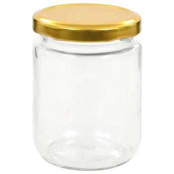 Marmeladengläser mit Goldenem Deckel 48 Stk. 230 ml