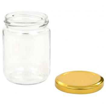 Marmeladengläser mit Goldenem Deckel 48 Stk. 230 ml