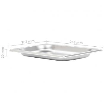 Gastronormbehälter 12 Stk. GN 1/4 20 mm Edelstahl 