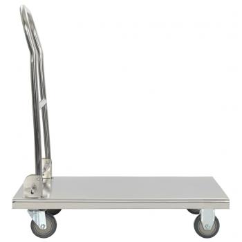 Plattformwagen Silbern 82 x 53 x 86 cm Edelstahl