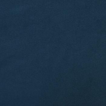 Schaukelsessel und Hocker mit Holzbeinen Blau Samt