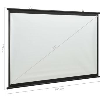 Beamer Leinwand 89" 1:1