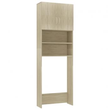 Waschmaschinenschrank Sonoma-Eiche 64x25,5x190 cm Holzwerkstoff