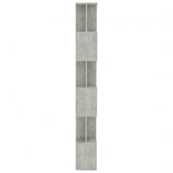 Bücherregal/Raumteiler Betongrau 80x24x192 cm Holzwerkstoff