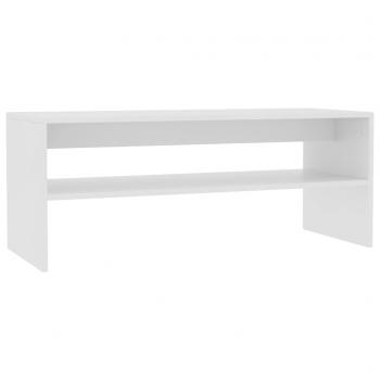 ARDEBO.de - Couchtisch Weiß 100x40x40 cm Holzwerkstoff