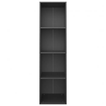 Bücherregal/TV-Schrank Schwarz 36x30x143 cm Holzwerkstoff