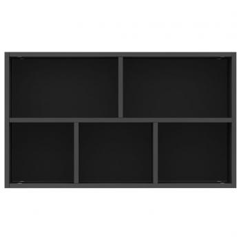 Bücherregal/Sideboard Schwarz 50x25x80 cm Holzwerkstoff