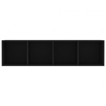 Bücherregal/TV-Schrank Schwarz 143×30×36 cm