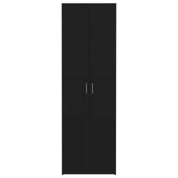 Büroschrank Schwarz 60x32x190 cm Holzwerkstoff