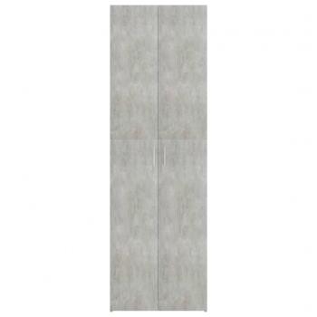 Büroschrank Betongrau 60x32x190 cm Holzwerkstoff