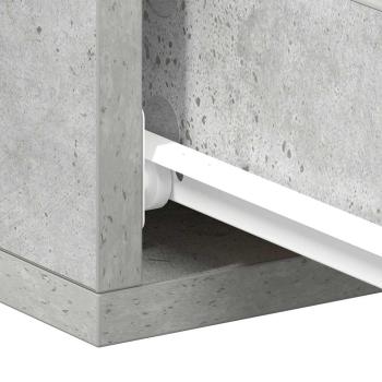Hängende Nachttische 2 Stk. Betongrau 40x30x15 cm Holzwerkstoff