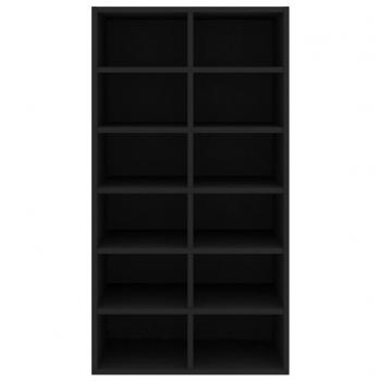 Schuhregal Schwarz 54x34x100,5 cm Holzwerkstoff