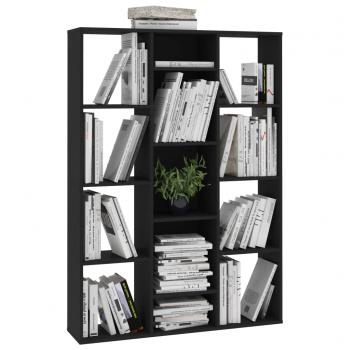 Raumteiler/Bücherregal Schwarz 100x24x140 cm Holzwerkstoff