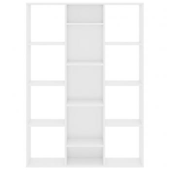 Raumteiler/Bücherregal Hochglanz-Weiß 100x24x140 cm
