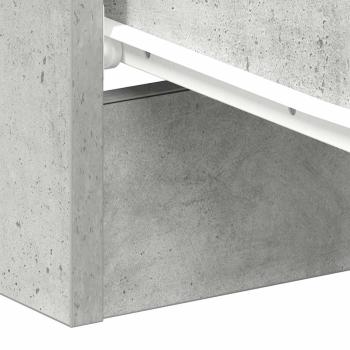 Nachttische 2 Stk. Betongrau 38x35x56 cm Holzwerkstoff