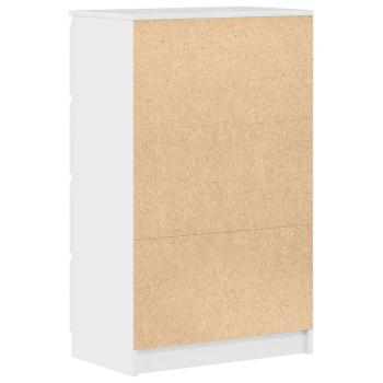 Sideboard Hochglanz-Weiß 60x35x98,5 cm Holzwerkstoff