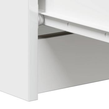 Sideboard Hochglanz-Weiß 60x35x98,5 cm Holzwerkstoff