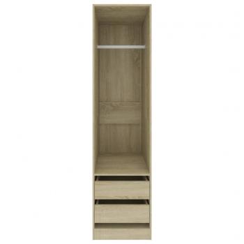 Kleiderschrank mit Schubladen Sonoma-Eiche 50x50x200 cm