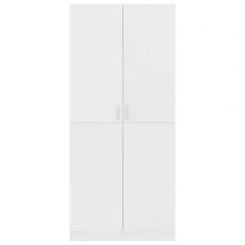 Kleiderschrank Weiß 80x52x180 cm Holzwerkstoff
